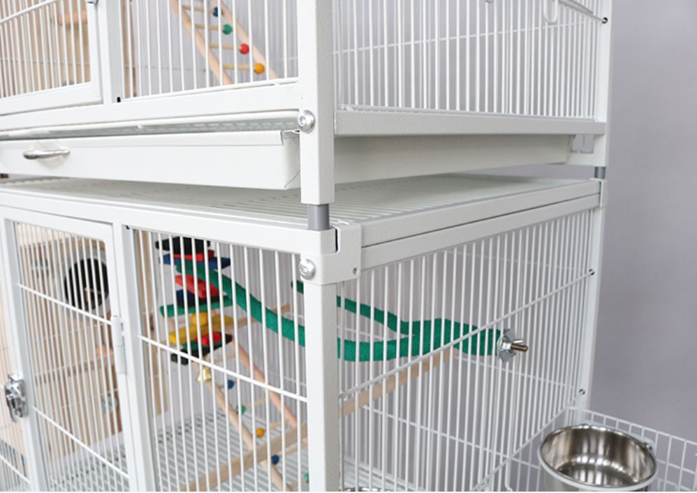 Ydmyge Skat Banke Cage for Imported Parrots, 3 Floors Large Size (Size M) - Pet Me Shop